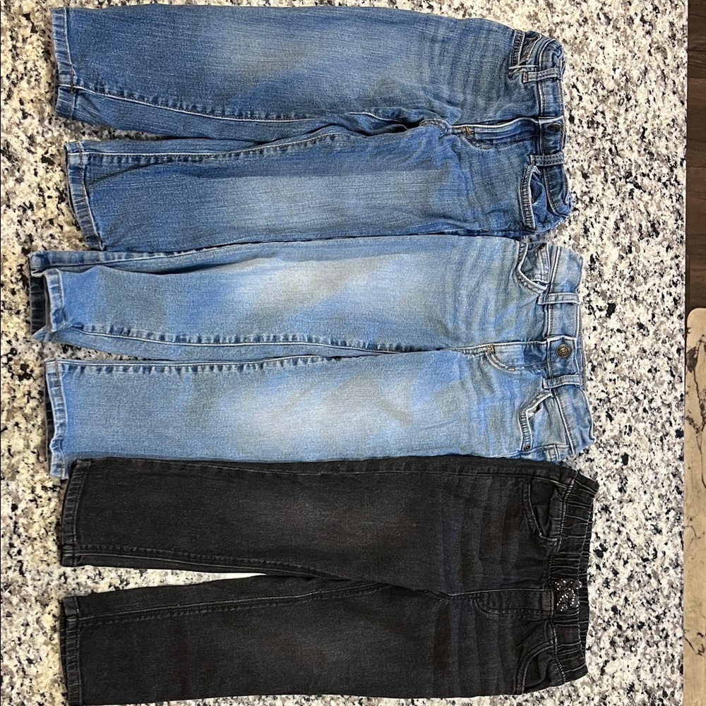 Kids Denim Jeans Set - Blue and Black